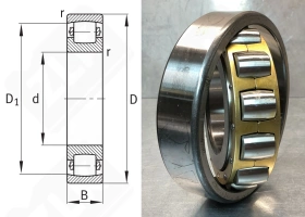 Подшипник 20212K радиальный роликовый самоустанавливающийся 61-110-22 мм