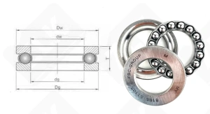 Подшипник 8105 (51105) упорный шариковый 25-42-11 мм
