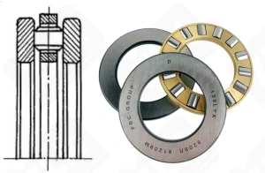 Подшипник 9209 Л (81209М)  упорный роликовый  45-73-20 мм