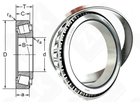 Подшипник 2007924 А (32924) радиально-упорный роликовый конический 120-165-29 мм
