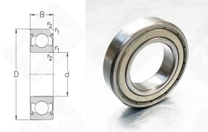 Подшипник 77R20 радиальный шариковый 57,15-31.75-12,7 мм