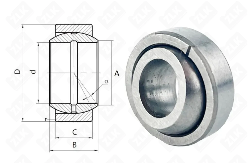 Подшипник шариковый ШСП9К  (GE9ES) 9×20×6 мм NTL