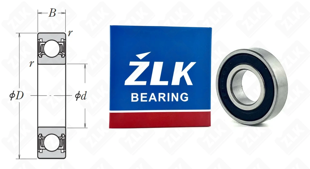 1000900 2RS (619002RS,69002RS) ZLK