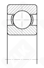 Подшипник шариковый 1000900 (6900) 10×22×10 мм Neutral