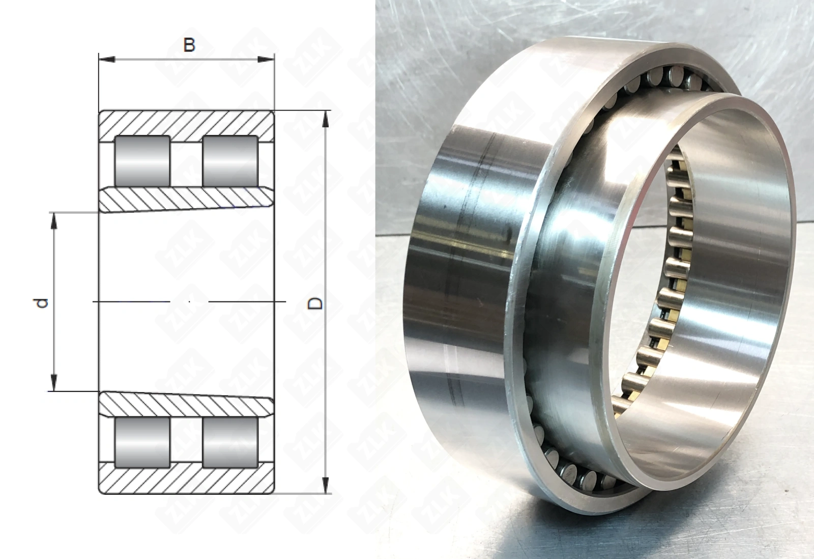 Подшипник роликовый 4162938 (NNU4938BK/SPW33) 190×260×69 мм SKF оригинал