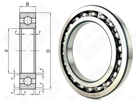 Подшипник 7000126 (16026) радиальный шариковый 130-210-22 мм