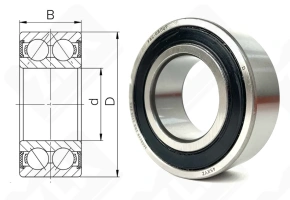 Подшипник 3056209 (2RS) (5209,3209) радиально-упорный шариковый 45-85-30,2 мм