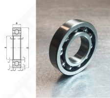 Подшипник SC05B55NC3PX радиальный шариковый 27-75-13 мм