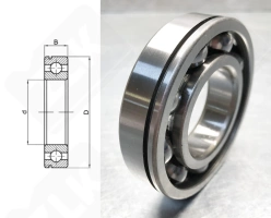 Подшипник 50218 (6218N) радиальный шариковый 90-160-30 мм