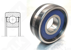Подшипник 180706 радиальный шариковый 30-78-28 мм