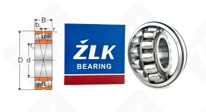 Подшипник 53620Н (22320EW33J) радиальный роликовый самоустанавливающийся 100-215-73 мм