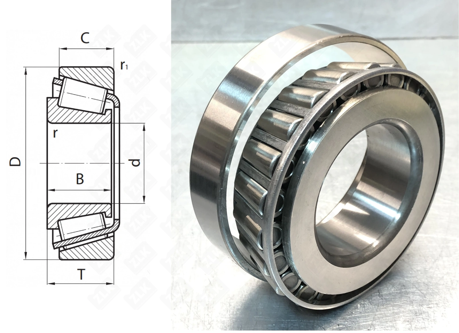 Подшипник роликовый  (VKHB 2036) 57.15×112.41×31.16 мм SKF оригинал