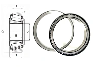 Подшипник роликовый (LM236749/LM236710) 184.15×234.95×34 мм STC