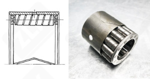 Подшипник 45804 радиальный роликовый 20-34-25 мм