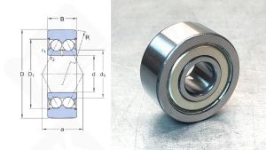 Подшипник 305801C2Z (LR5201) радиально-упорный шариковый 12-35-15,9 мм