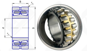 Подшипник 3003728 Н (30) (23128CAW33C3) радиальный роликовый самоустанавливающийся 140-225-68 мм