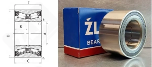 Подшипник VKBC20041 радиально-упорный роликовый конический 42-78-45 мм