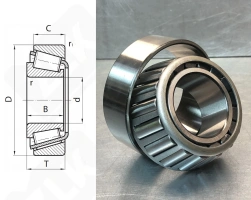 Подшипник 898/892 радиально-упорный роликовый конический 139,7-228,6-57,15 мм