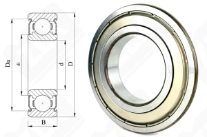 Подшипник 80213 (70) (6213ZZEC3) радиальный шариковый 65-120-23 мм
