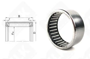 Подшипник СК404720 (HK4020) радиальный игольчатый 40-47-20 мм