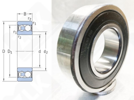 Подшипник 1509 (22092RSTNG) радиальный шариковый самоустанавливающийся 45-85-23 мм
