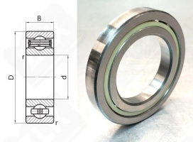Подшипник 709 Е радиальный шариковый 45-75-11 мм