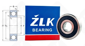 Подшипник 180303 (63032RS) радиальный шариковый 17-47-14 мм