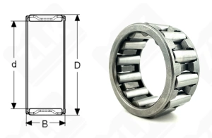 Подшипник K40x56x25 радиальный игольчатый 40-56-25 мм