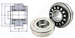 Подшипник 504907 E упорный игольчатый 35-85-66 мм