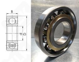 Подшипник 46220Л (7220ACM) радиально-упорный шариковый 100-180-34 мм