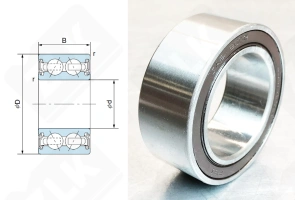 Подшипник JAB2008 (40BGS11G) радиально-упорный шариковый 40-62-24 мм