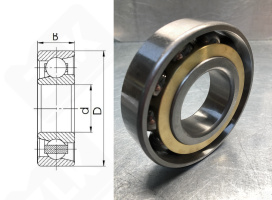Подшипник 46312Л (7312ACM) радиально-упорный шариковый 60-130-31 мм