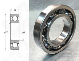 Подшипник 209 (6209) радиальный шариковый 45-85-19 мм