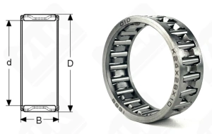 Подшипник K24x28x10 радиальный игольчатый 24-28-10 мм