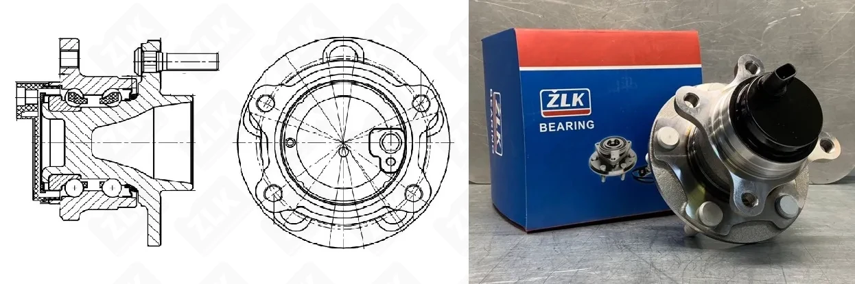 Подшипник шариковый  (3DACF027F31CS) 27×60×50 мм ZLK