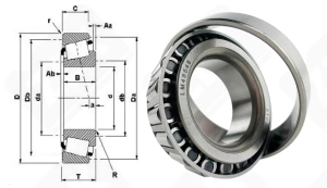Подшипник LM48548/10 радиально-упорный роликовый конический 34,925-65,088-18,034 мм