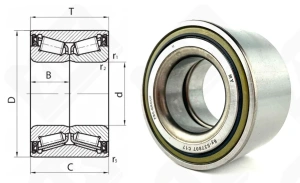 Подшипник 537807 радиально-упорный роликовый конический 35-68-37 мм