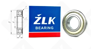 Подшипник шариковый 60207 (6207Z) 35×72×17 мм