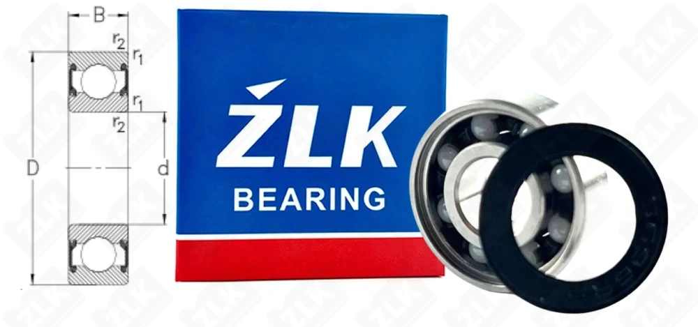 1000096 2RS (6962RS) ZLK гибридный