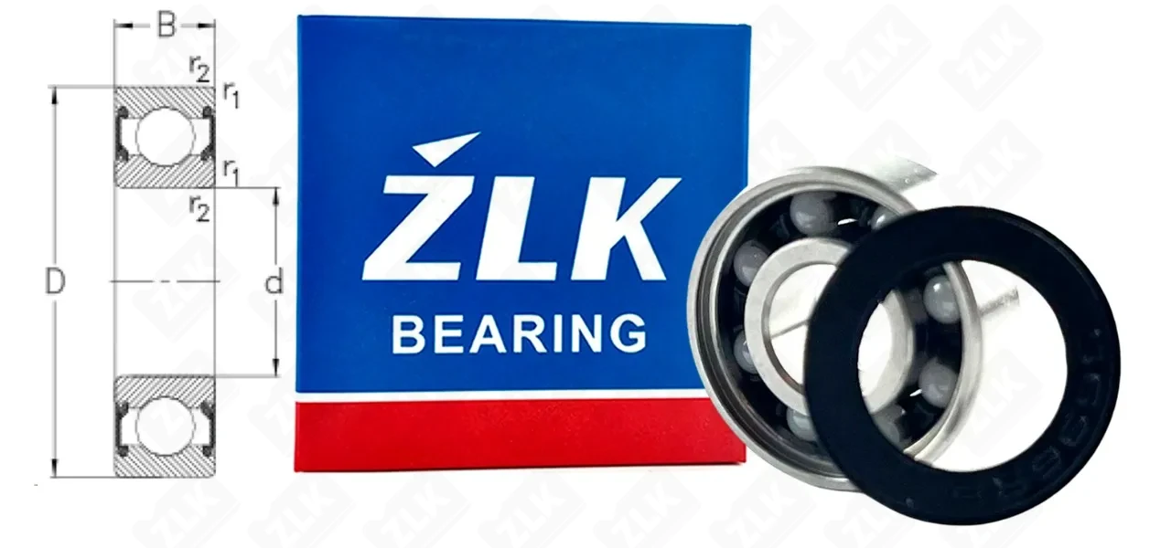Подшипник шариковый 1000096 2RS (6962RS) 5×15×5 мм ZLK