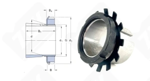 Втулка закрепительная H308 Neutral 35-40-36 мм