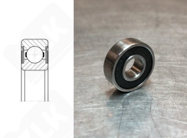 Подшипник R4 2RS радиальный шариковый 6,35-15-875-4,978 мм