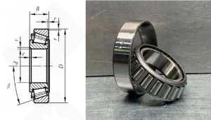 Подшипник R41Z17 радиально-упорный роликовый конический 41,275-73,431-22,6 мм