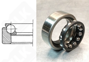 Подшипник 996805 Е радиально-упорный шариковый 28-50-20,15 мм