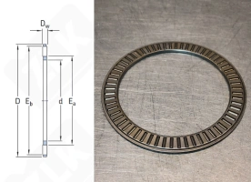 Подшипник 572182R91 упорный игольчатый 63-82-2 мм