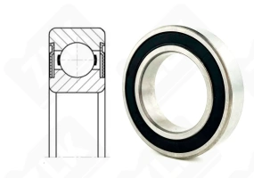 Подшипник 1000905 2RS (619052RS,69052RS) радиальный шариковый 25-42-9 мм