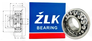 Подшипник 1318 (1318) радиальный шариковый самоустанавливающийся 90-190-43 мм