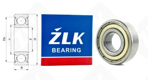 Подшипник 80203 (70) (6203ZZC3) радиальный шариковый 17-40-12 мм