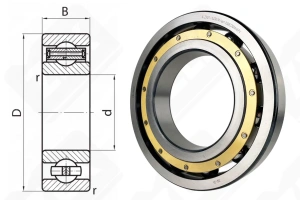 Подшипник 230Л (6230M) радиальный шариковый 150-270-45 мм