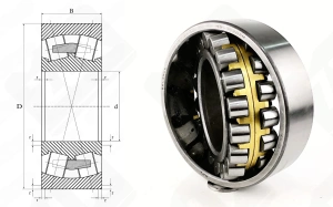 Подшипник 3528 (40) (22228CA,22228MBС4) радиальный роликовый самоустанавливающийся 140-250-68 мм